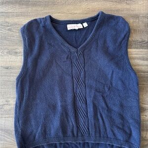 Classic Navy V-Neck Sweater Vest